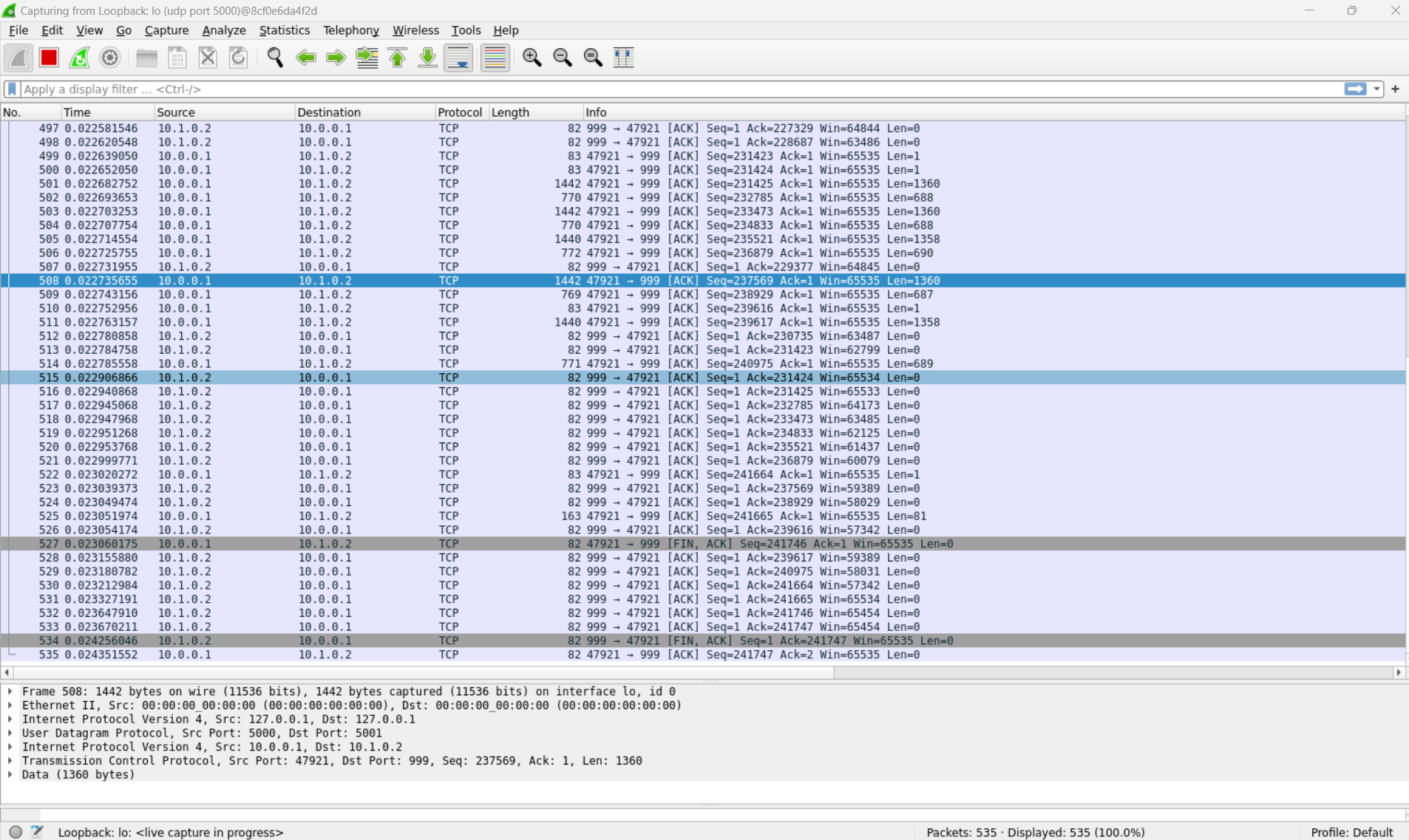 Wireshark Packet Capture